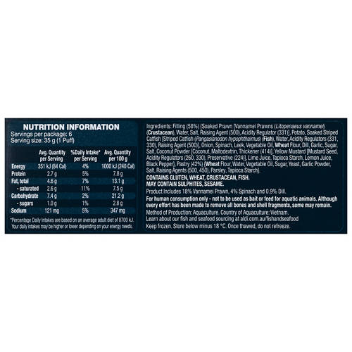 Nutrients 1, Prawn Puffs 210g