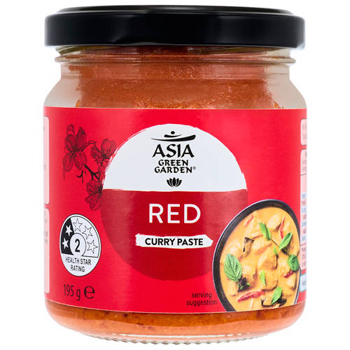 Front shot 2, Thai Red Curry Paste 195g