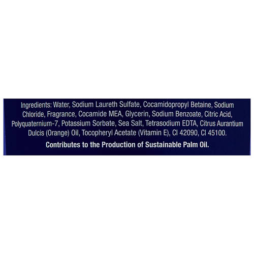 Ingredients 1, Men's Shower Gel Active Clean 1L