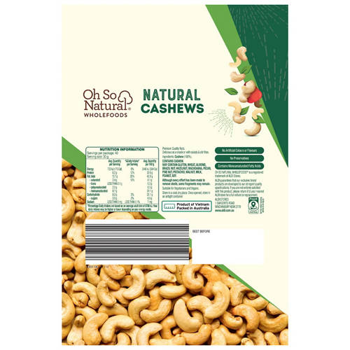 Front shot 2, Cashews Natural 1.2kg