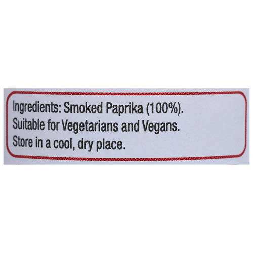 Ingredients 1, Paprika Smoked 40g