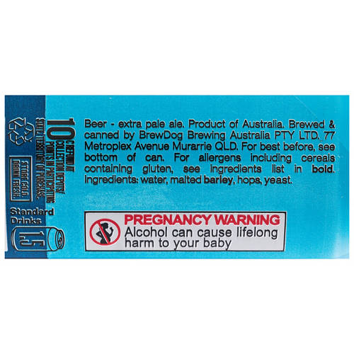 Ingredients 1, Punk XPA 4 x 375ml