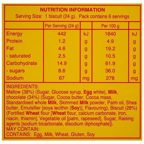 Nutrients 2, Tea Cakes 6 Pack 144g