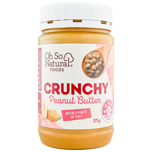 Front shot 2, Natural Peanut Butter Crunchy 375g