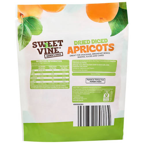 Front shot 2, Dried Diced Apricots 200g