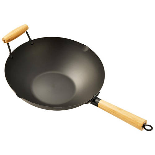 Front shot 2, Carbon Steel Wok Pan 35cm