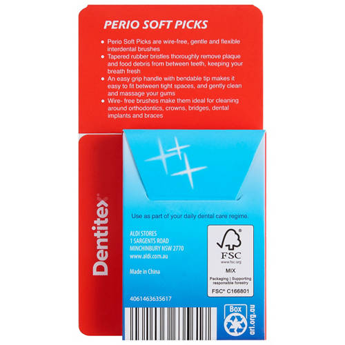 Front shot 2, Interdental Perio Soft Picks 30 Pack or Interdental Brushes 15 Pack