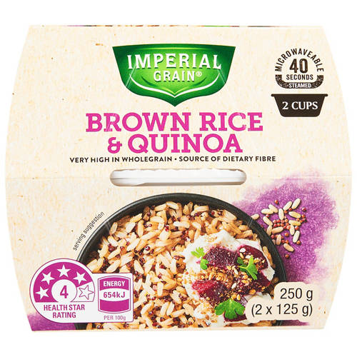 Front shot 2, Brown Rice Cup & Quinoa 2x125g
