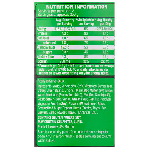 Nutrients 1, Irish Style Stew 505g