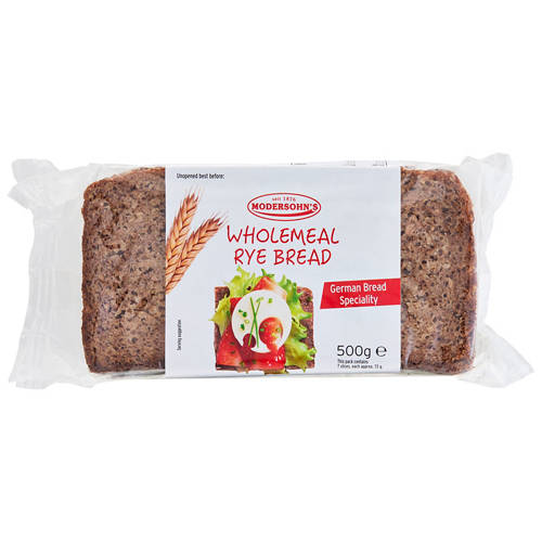 Front shot 2, German Wholemeal Rye Bread 500g