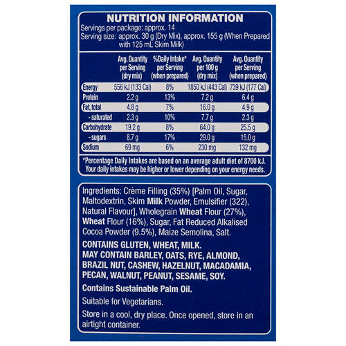 Nutrients 1, Cookies and Creme Flavoured Pillow Cereal 425g