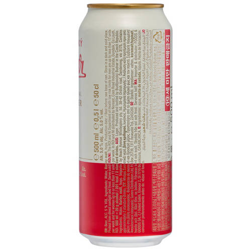 Front shot 4, Budvar Cans 4 Pack 500ml