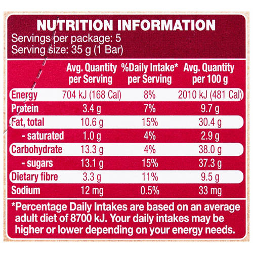 Nutrients 1, Date, Pecan & Almond Paleo Bar 175g