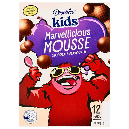 Front shot 2, Marvellicious Chocolate Mousse 12 Pack 50g