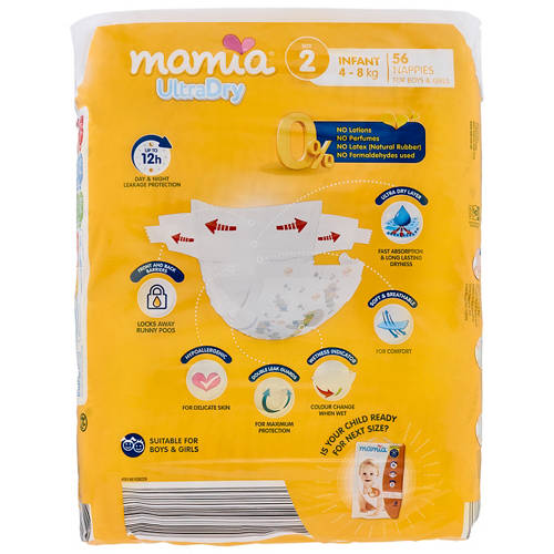 Front shot 3, Size 2 Nappies 4-8kg 56pk