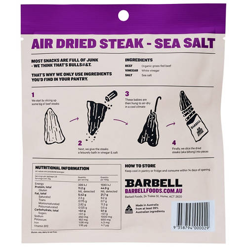 Front shot 2, Air Dried Steak Sea Salt 70g