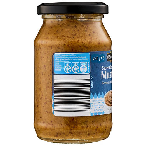Front shot 3, German Style Sweet Bavarian Mustard 280g