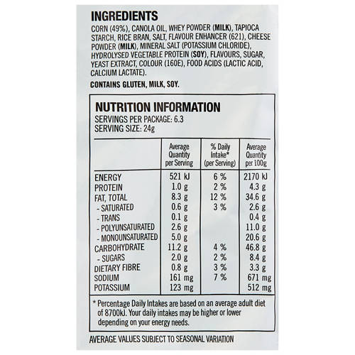 Nutrients 1, Rashuns Cheesy Bacon Attack 150g