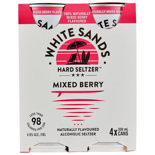 Front shot 2, Hard Seltzer Berry 4 Pack 330ml