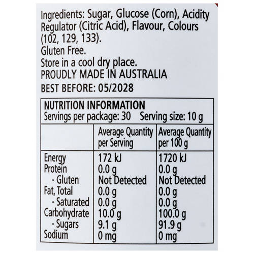 Ingredients 1, Rosey Apples Candy 300g