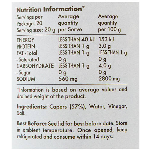 Nutrients 1, Capers 700g