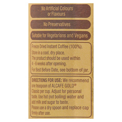 Nutrients 1, Instant Coffee Classic Dark Roast 100g