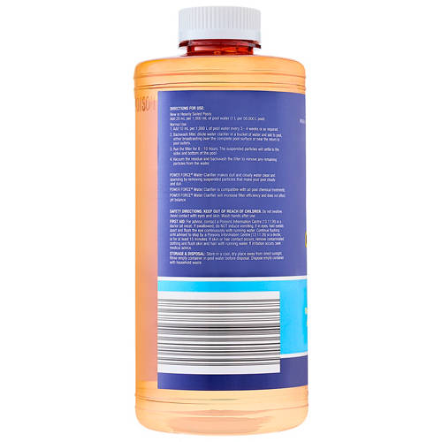 Front shot 2, Pool Cleaning Chemical Water Clarifier 1L
