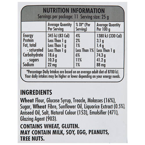 Nutrients 1, Original Liquorice 275g