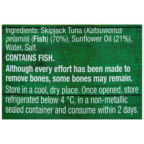 Ingredients 1, Tuna Chunks in Oil 185g