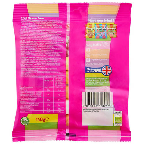 Front shot 2, Squashies Fizzers 140g