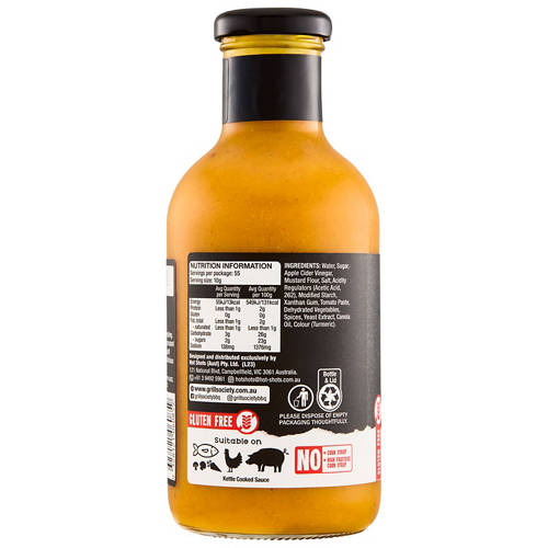 Front shot 3, BBQ Sauce Carolina Gold 550g