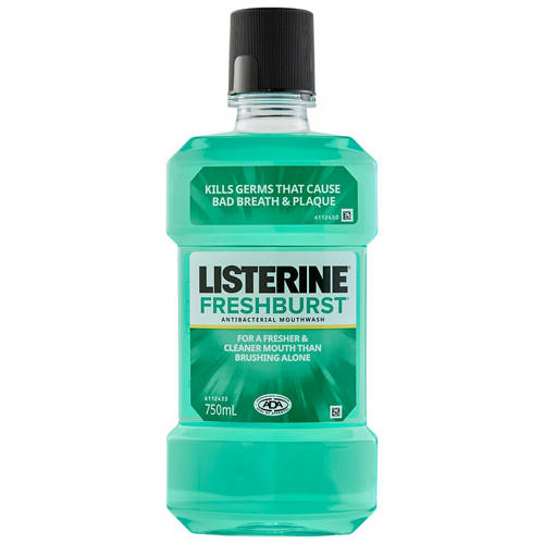 Freshburst Antibacterial Mouthwash 750ml Product Image Front shot 01