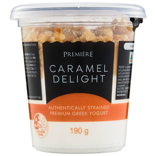 Front shot 2, Indulgent Caramel Delight Greek Yogurt 190g