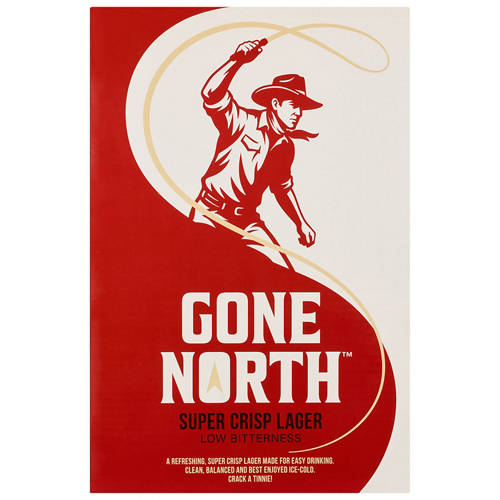 Front shot 2, Super Crisp Lager 3.5% 24x375ml