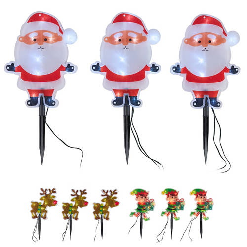 Group 1, LED Solar Character Stake Lights 3 Pack