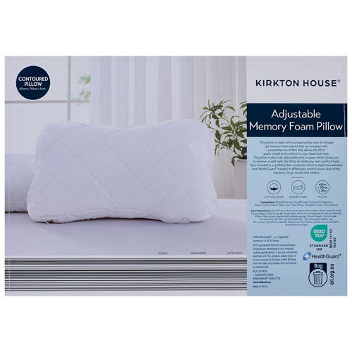 Front shot 4, Adjustable Memory Foam Pillow
