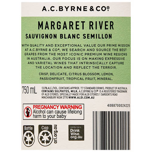 Nutrients 1, Sauvignon Blanc Semillon 750ml