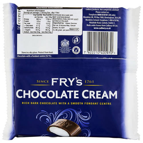 Front shot 2, Chocolate Cream 3 Pack 49g