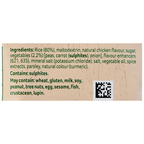 Ingredients 1, Chicken Flavoured Rice 190g