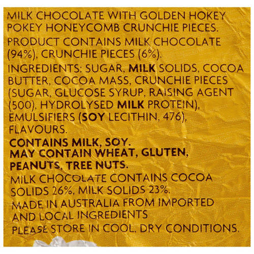 Ingredients 1, Crunchie Bunny 170g
