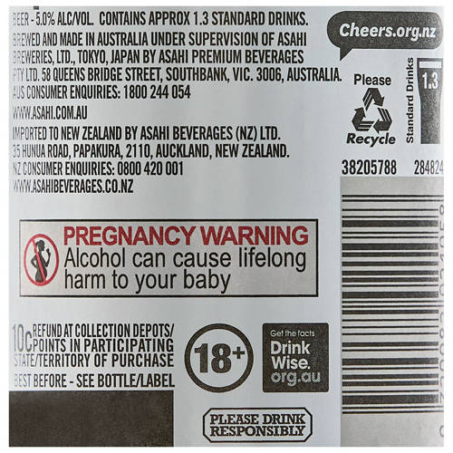 Nutrients 1, Super Dry Beer 6 Pack 330ml