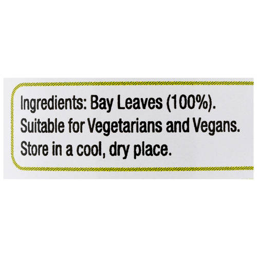Ingredients 1, Bay Leaves 4g