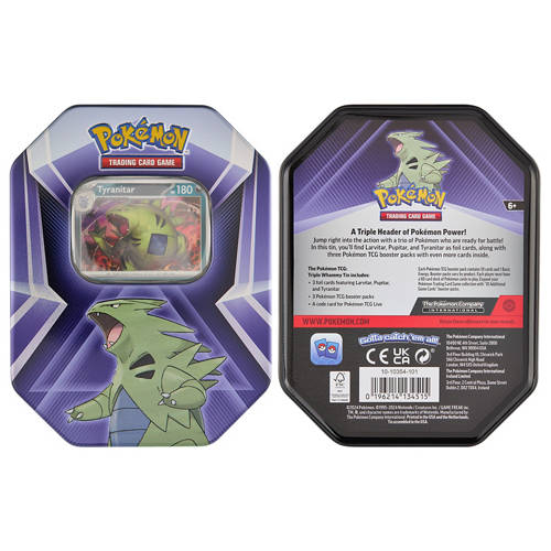 Front shot 1, Pokemon Triple Whammy Tin Game