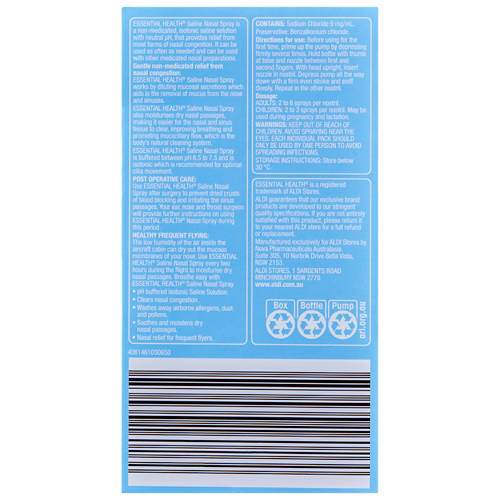 Front shot 3, Saline Nasal Spray 30ml