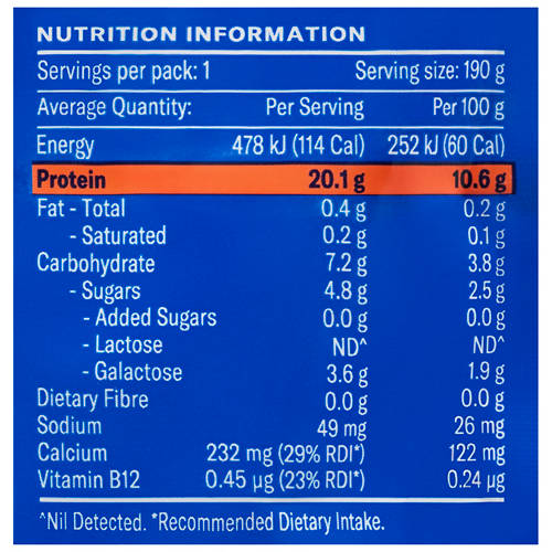 Nutrients 1, 20g Protein Mango 190g