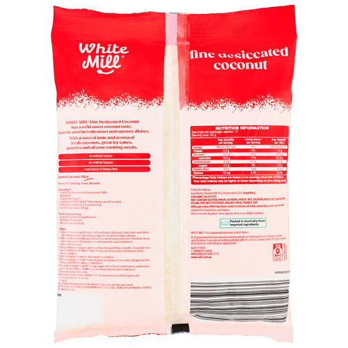 Front shot 2, Desiccated Coconut 500g