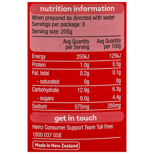 Nutrients 1, Big Red Condensed Tomato Soup 820g