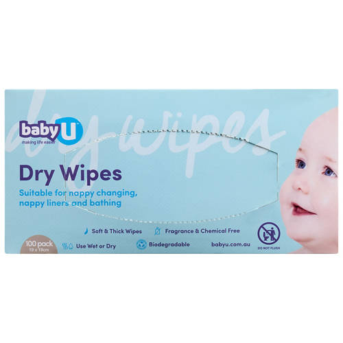 Front shot 3, Dry Wipes 100 Pack