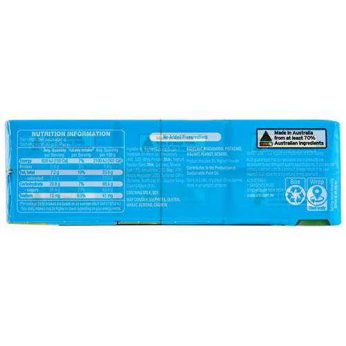 Front shot 3, Yogurt Coated Sultanas 6 Pack 180g