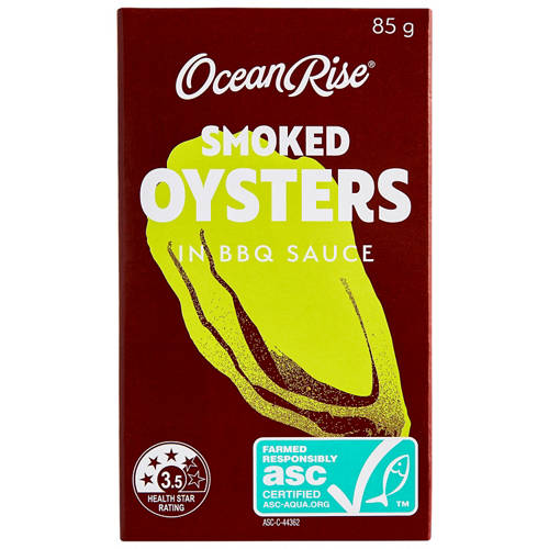 Front shot 2, Smoked Oysters in BBQ Sauce 85g